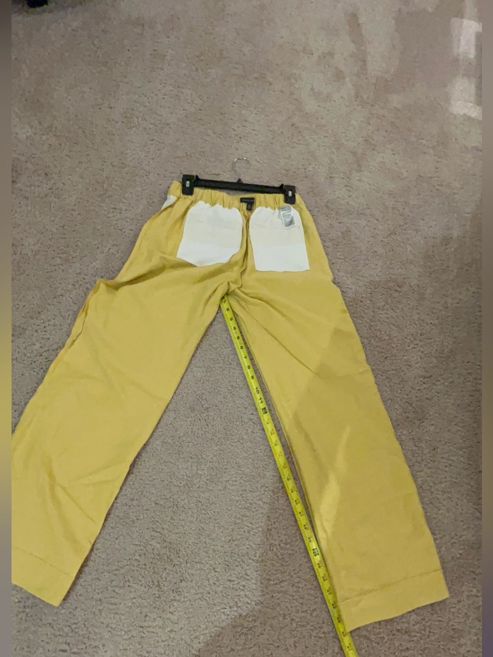 BANANA REPUBLIC WIDE-LEG HIGH-RISE LINEN-BLEND PANT XS - Picture 5 of 11